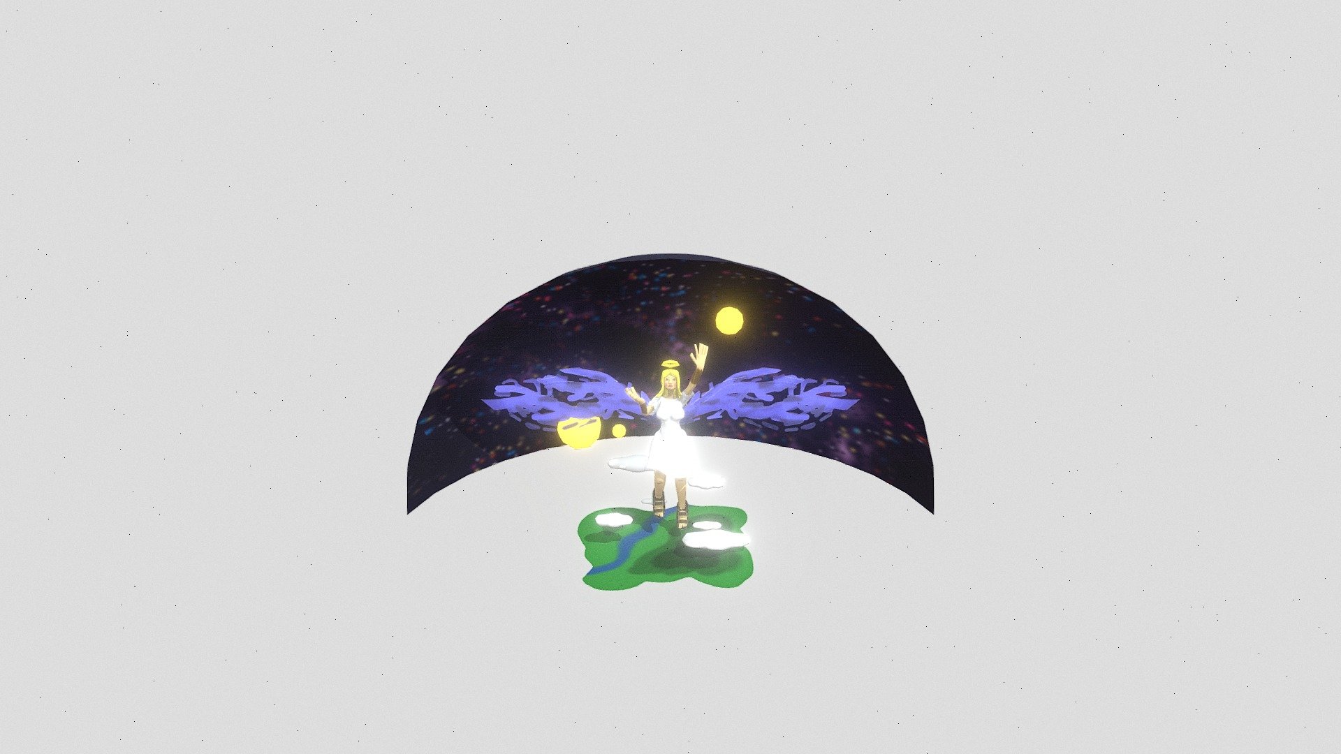Cosmic Angel - 3D model by kador_cabrem [0f70087] - Sketchfab
