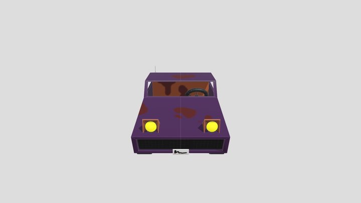 Halloween Car 3D Model
