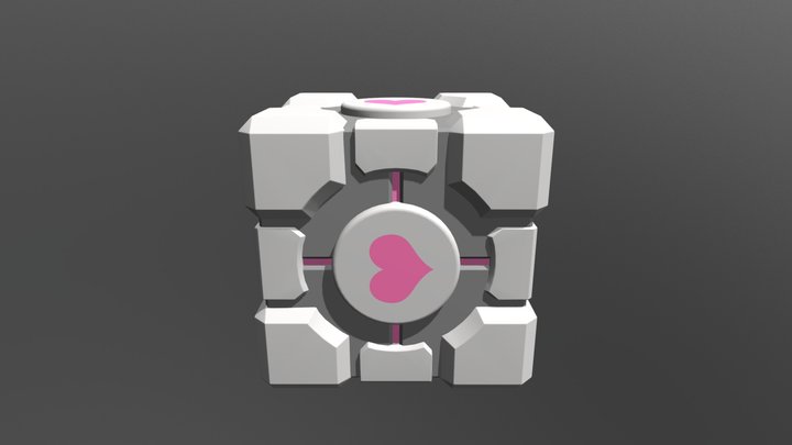 companion cube 3D Model