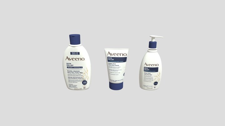 Daily moisturizing & Skin relif -packs-02 3D Model