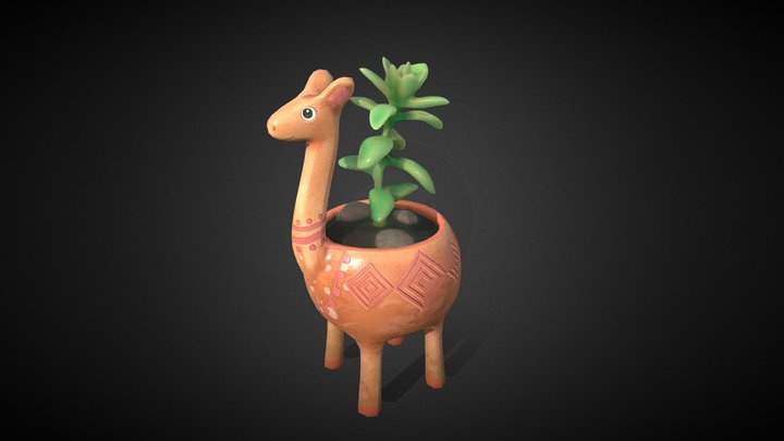 Llama-pot 3D Model
