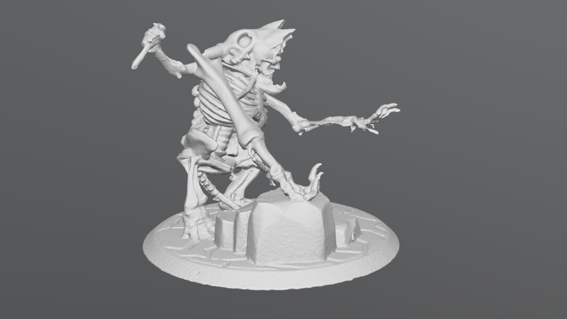 Undead Bone Golem by bigmrtong -3d Scan