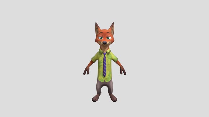 Nick Wilde zootopia 3D Model
