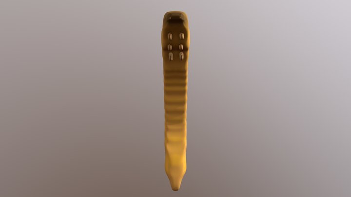 Mealworm 3D Model