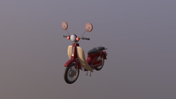 作業-摩托車 3D Model