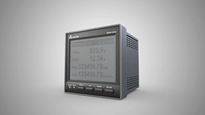 Power Meter (DPM-C530) 3D Model