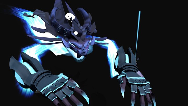 Legend of King Arthur Game Character Art (Dragon 3D Model