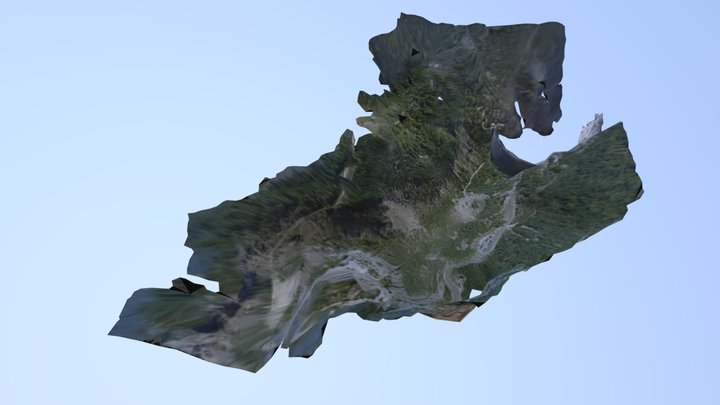 Vajont Landslide, Italy 3D Model