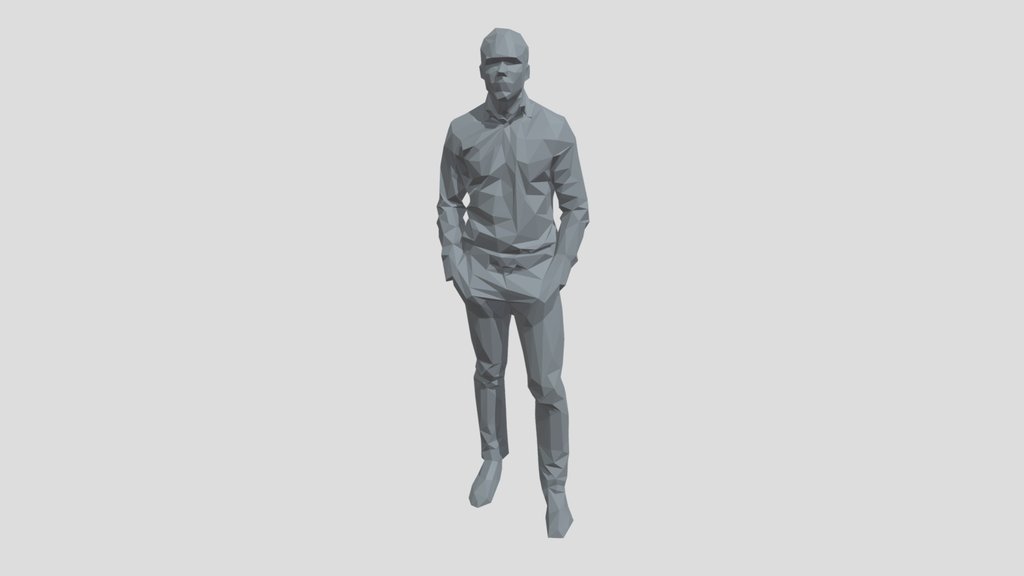 Lowpoly Male Standing