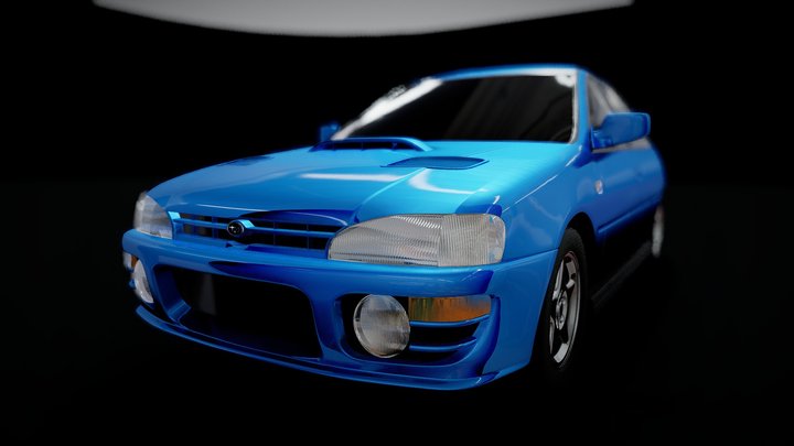 Subaru Impreza WRX 1996 3D Model