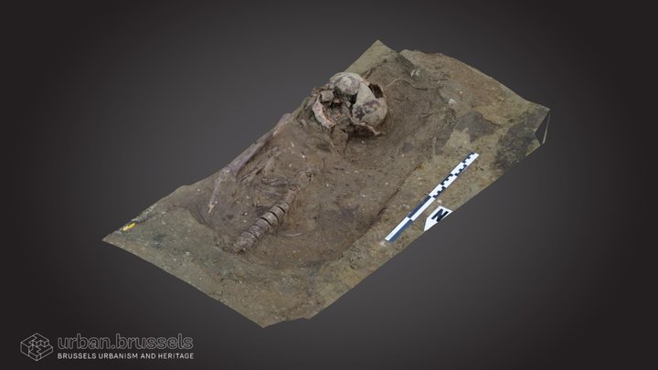 Tomb, Parvis de St.-Gilles 3D Model
