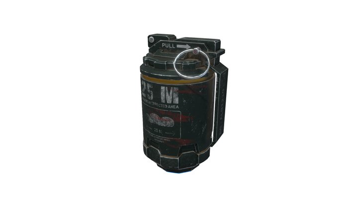 Smoke Grenade (SciFi) 3D Model
