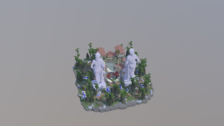 Roman Faction Spawn - Minecraft 3D Model