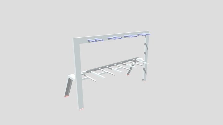 Assemblage support rack 3D Model