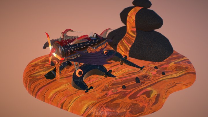 "The Burning Arrow" 3D Model