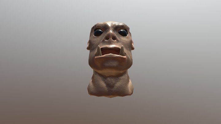 Orc Bust 3D Model