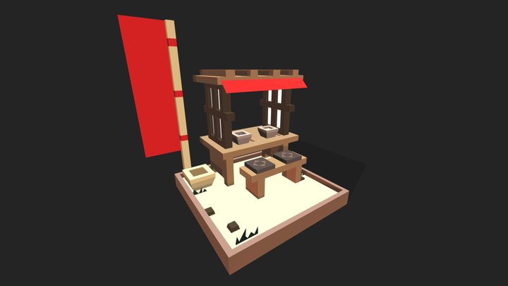 Ramen Store 3D Model