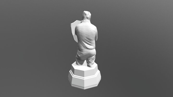 Black Pawn Chess Piece 3D Model