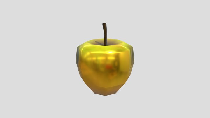 Golden apple 3D Model