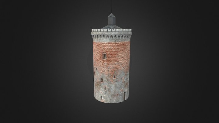 Castle Tower 3D Model