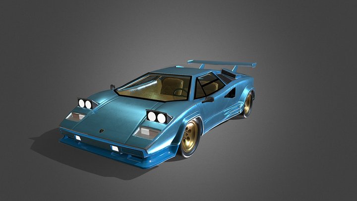 ToyCar - Lamborghini Countach 3D Model