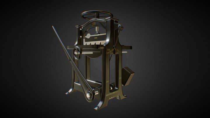 CHANDLER & PRICE Lever paper cutter 3D Model