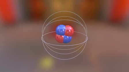Atom Rotation 3D Model