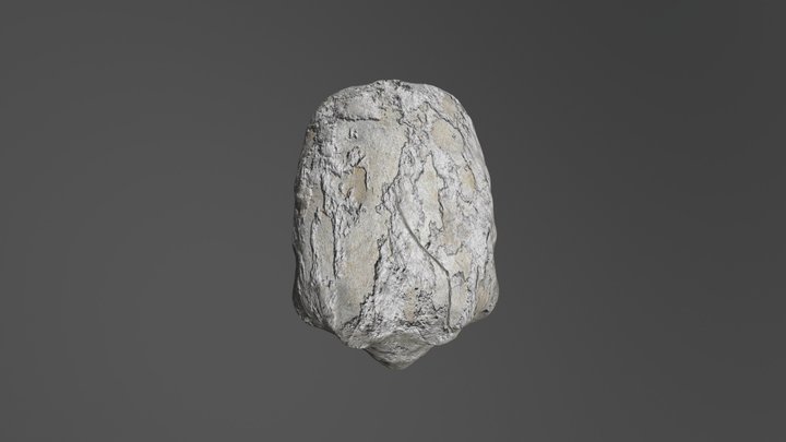 Low poly Skull 3D Model