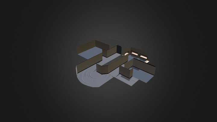 Space smuggler clubhouse - Empty Room version 3D Model