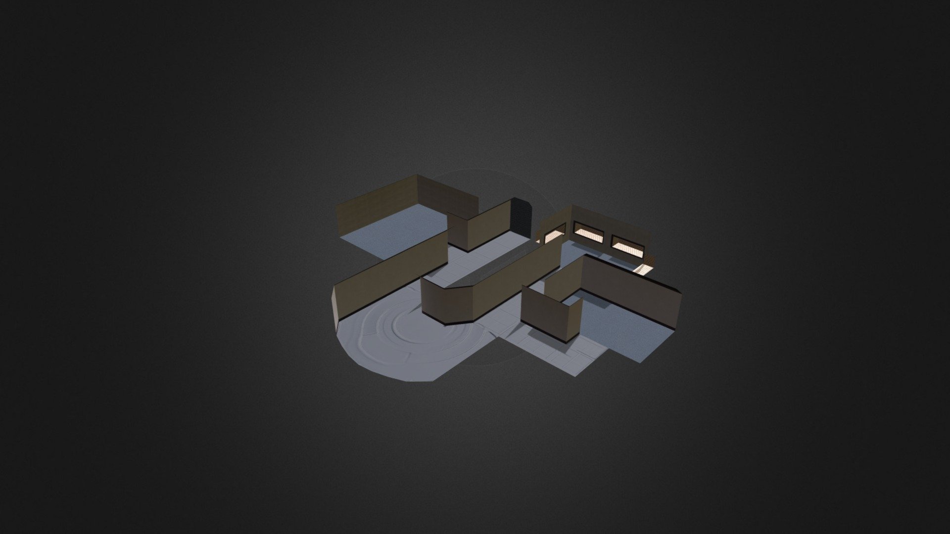 Space smuggler clubhouse - Empty Room version