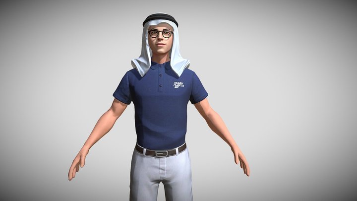 Arab Man -RIGGED- 3D Model