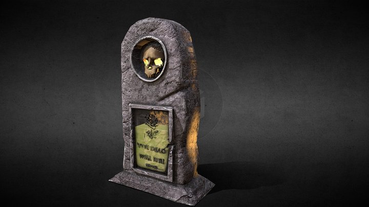 PRAC_1214_A_tombstone 3D Model