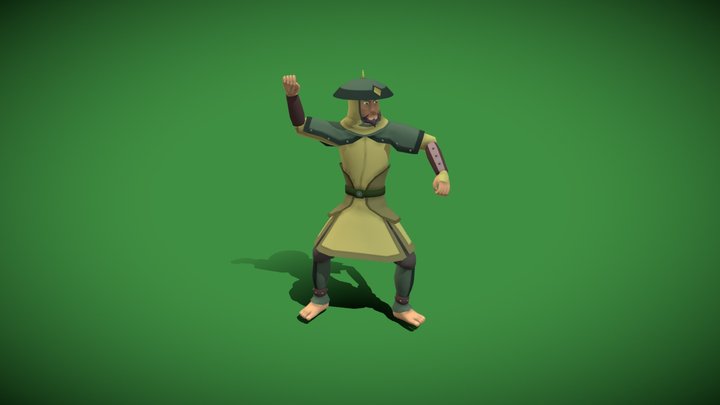 Earth Kingdom Soldier 3D Model