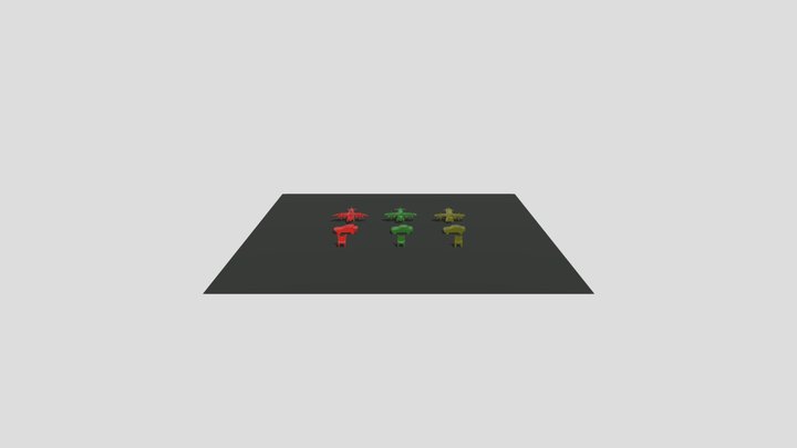 ДЗ: Силуэты 3D Model