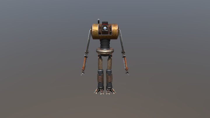 Junkyard Robot 3D Model