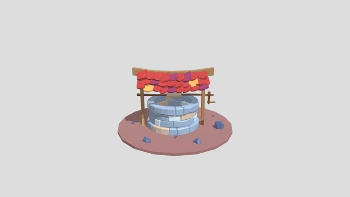 Cartoon Well 3D Model