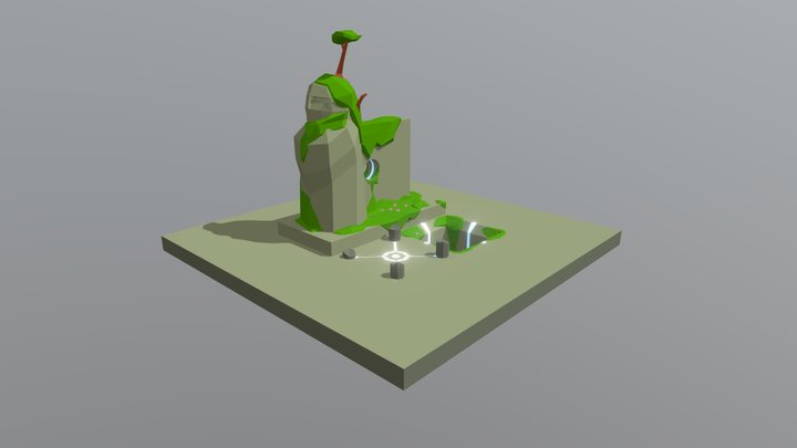 Conceptual ruin environment 3D Model