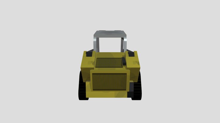 Minecraft small skidsteer 3D Model
