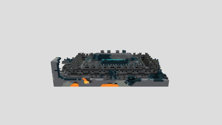 deep dark city center 3D Model