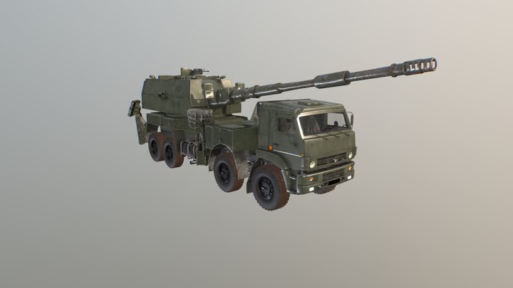 2С35-1 "Коалиция СВ-КШ" 3D Model