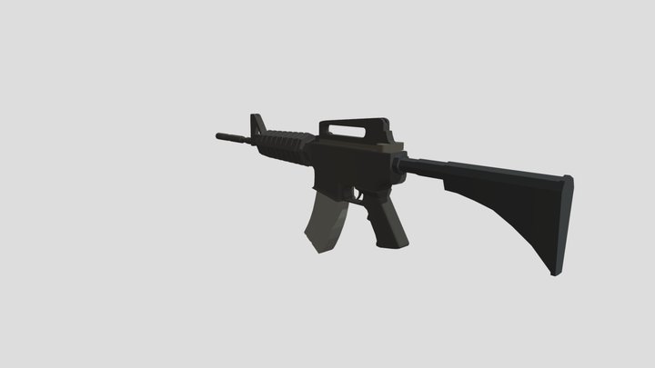 M4A1 Gun 3D Model