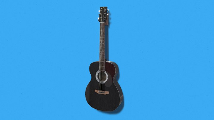 Classic Guitar 3D Model – Modelo 3D gratuito STL