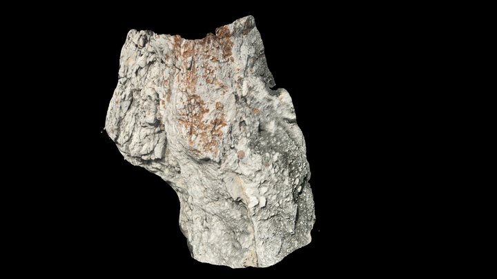Fault core and damage zone in carbonates 3D Model
