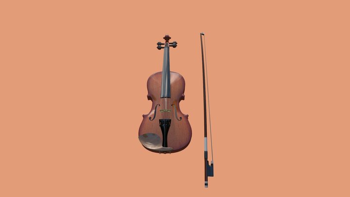 Violin Parts 3D Model