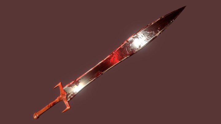 Bloody Sword 3D Model