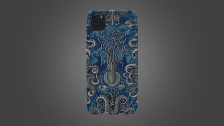 MW Shop - Merch - Phone Case - Kraken Blue 3D Model