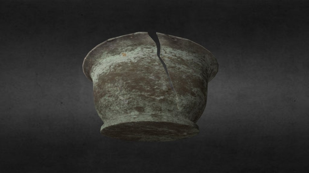 Bronze Bowl With Crack