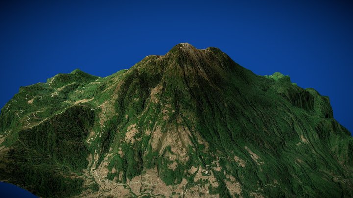 Tacaná Volcano 3D Model