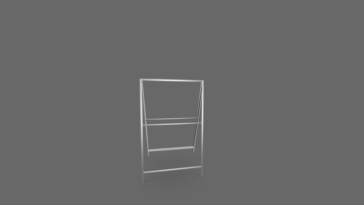 A Frame Sign 3D Model