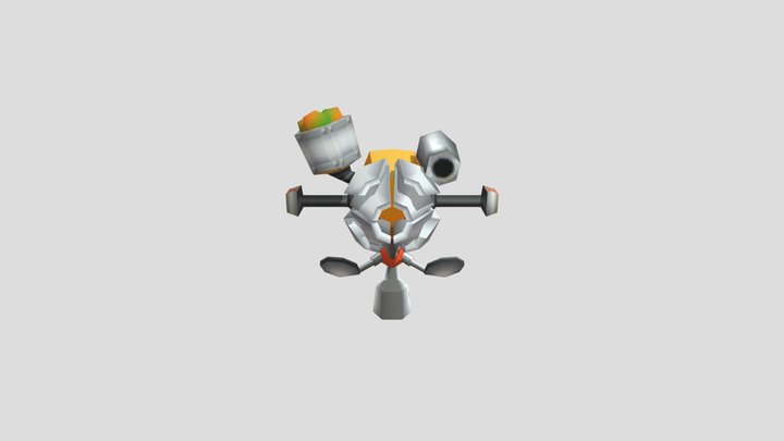 Wumpa Gun (Crash) – Modello 3D gratuito STL